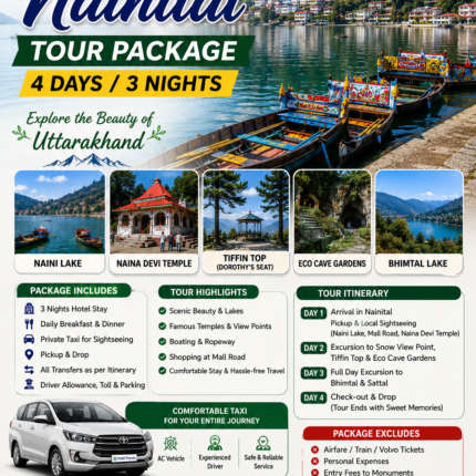 Nainital Tour Package – 4 Days / 3 Nights